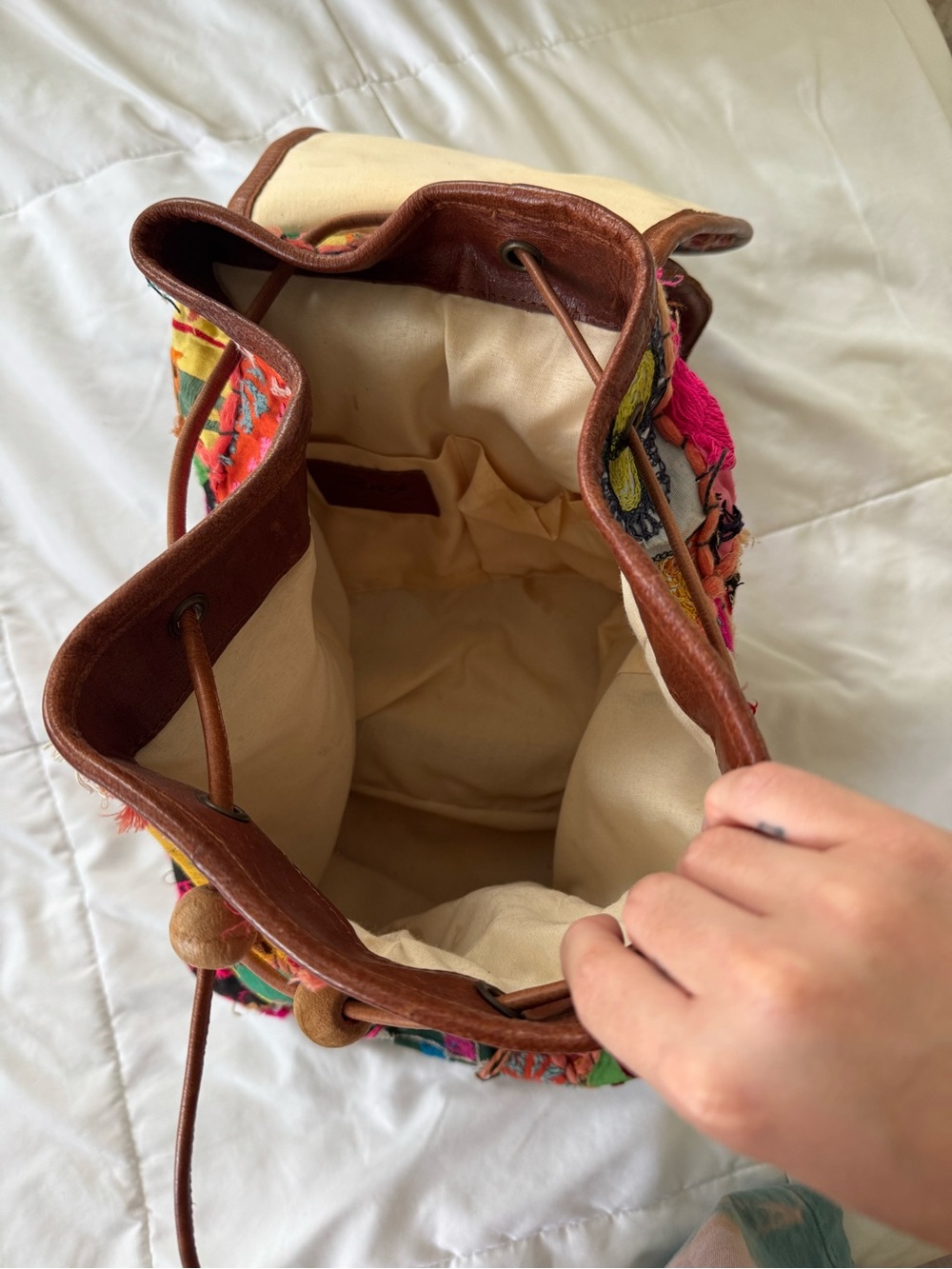 Boho backpack - Picture 3 of 4